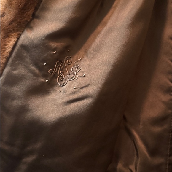 Marshall Field's Brown Fur Women's Coat - Picture 2 of 2